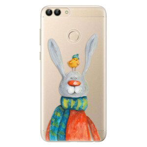 Odolné silikónové puzdro iSaprio - Rabbit And Bird - Huawei P Smart