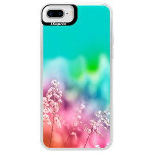 Neónové puzdro Blue iSaprio - Rainbow Grass - iPhone 7 Plus