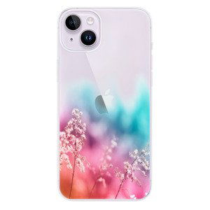 Odolné silikónové puzdro iSaprio - Rainbow Grass - iPhone 14 Plus