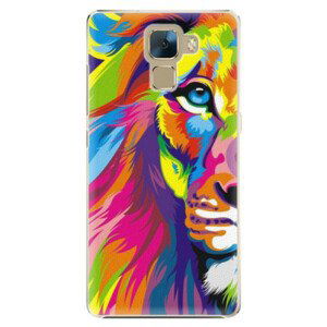 Plastové puzdro iSaprio - Rainbow Lion - Huawei Honor 7