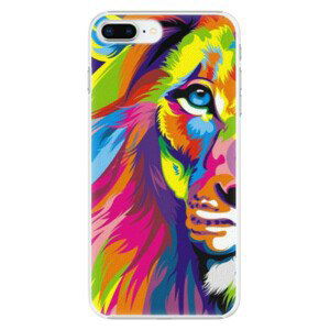 Plastové puzdro iSaprio - Rainbow Lion - iPhone 8 Plus