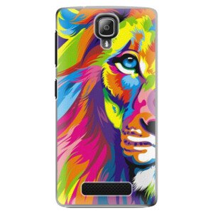 Plastové puzdro iSaprio - Rainbow Lion - Lenovo A1000