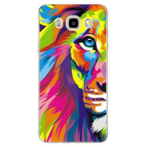 Odolné silikónové puzdro iSaprio - Rainbow Lion - Samsung Galaxy J5 2016