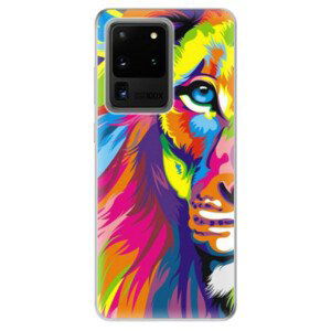 Odolné silikónové puzdro iSaprio - Rainbow Lion - Samsung Galaxy S20 Ultra