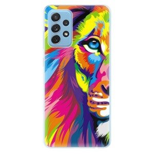 Odolné silikónové puzdro iSaprio - Rainbow Lion - Samsung Galaxy A72