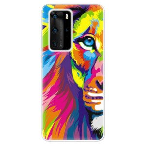 Odolné silikónové puzdro iSaprio - Rainbow Lion - Huawei P40 Pro