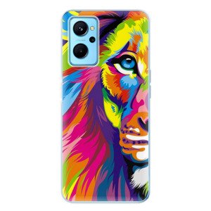 Odolné silikónové puzdro iSaprio - Rainbow Lion - Realme 9i