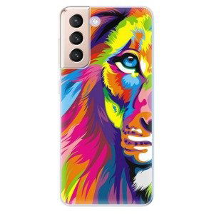 Odolné silikónové puzdro iSaprio - Rainbow Lion - Samsung Galaxy S21