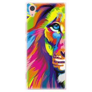 Plastové puzdro iSaprio - Rainbow Lion - Sony Xperia XA1