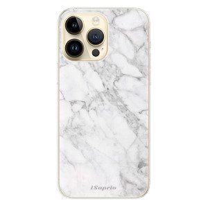 Odolné silikónové puzdro iSaprio - SilverMarble 14 - iPhone 14 Pro Max