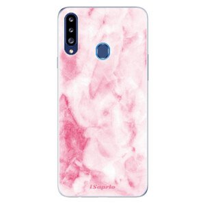 Odolné silikónové puzdro iSaprio - RoseMarble 16 - Samsung Galaxy A20s