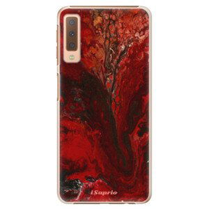 Plastové puzdro iSaprio - RedMarble 17 - Samsung Galaxy A7 (2018)