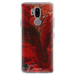 Plastové puzdro iSaprio - RedMarble 17 - LG G7