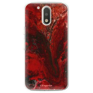 Plastové puzdro iSaprio - RedMarble 17 - Lenovo Moto G4 / G4 Plus