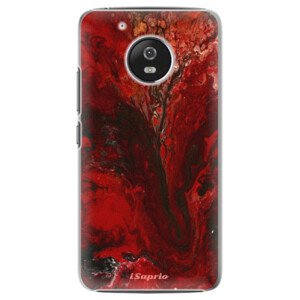 Plastové puzdro iSaprio - RedMarble 17 - Lenovo Moto G5