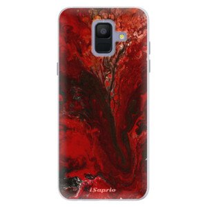 Silikónové puzdro iSaprio - RedMarble 17 - Samsung Galaxy A6