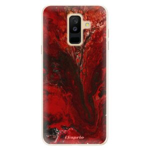 Silikónové puzdro iSaprio - RedMarble 17 - Samsung Galaxy A6+