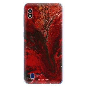 Odolné silikónové puzdro iSaprio - RedMarble 17 - Samsung Galaxy A10