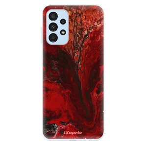 Odolné silikónové puzdro iSaprio - RedMarble 17 - Samsung Galaxy A13