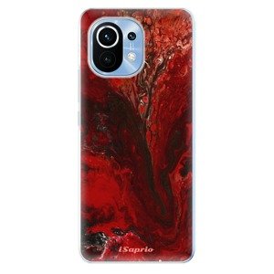 Odolné silikónové puzdro iSaprio - RedMarble 17 - Xiaomi Mi 11