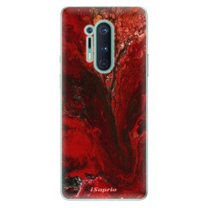 Odolné silikónové puzdro iSaprio - RedMarble 17 - OnePlus 8 Pro