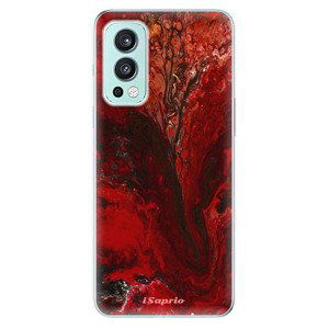 Odolné silikónové puzdro iSaprio - RedMarble 17 - OnePlus Nord 2 5G