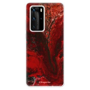 Odolné silikónové puzdro iSaprio - RedMarble 17 - Huawei P40 Pro