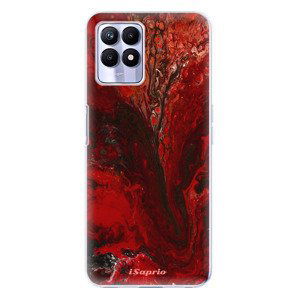 Odolné silikónové puzdro iSaprio - RedMarble 17 - Realme 8i