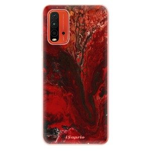 Odolné silikónové puzdro iSaprio - RedMarble 17 - Xiaomi Redmi 9T