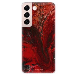 Odolné silikónové puzdro iSaprio - RedMarble 17 - Samsung Galaxy S22 5G