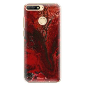 Plastové puzdro iSaprio - RedMarble 17 - Huawei Y6 Prime 2018