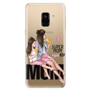 Odolné silikónové puzdro iSaprio - Milk Shake - Brunette - Samsung Galaxy A8 2018