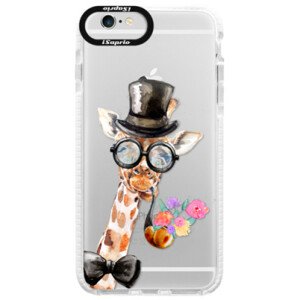 Silikónové púzdro Bumper iSaprio - Sir Giraffe - iPhone 6/6S