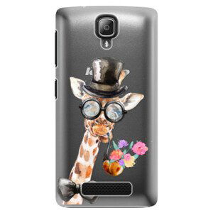 Plastové puzdro iSaprio - Sir Giraffe - Lenovo A1000