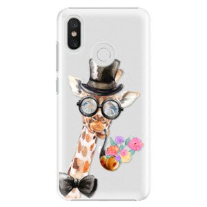 Plastové puzdro iSaprio - Sir Giraffe - Xiaomi Mi 8