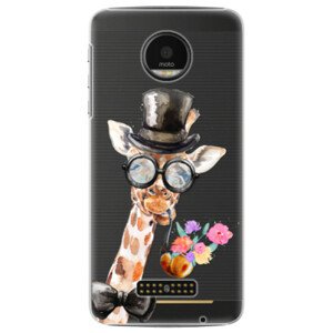 Plastové puzdro iSaprio - Sir Giraffe - Lenovo Moto Z