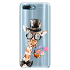 Silikónové puzdro iSaprio - Sir Giraffe - Huawei Honor 10