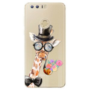 Odolné silikónové puzdro iSaprio - Sir Giraffe - Huawei Honor 8