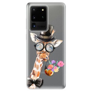 Odolné silikónové puzdro iSaprio - Sir Giraffe - Samsung Galaxy S20 Ultra