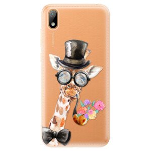 Odolné silikónové puzdro iSaprio - Sir Giraffe - Huawei Y5 2019