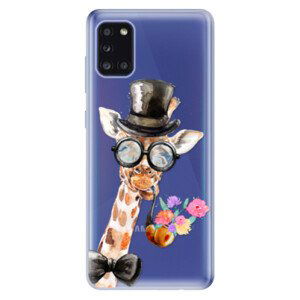 Odolné silikónové puzdro iSaprio - Sir Giraffe - Samsung Galaxy A31