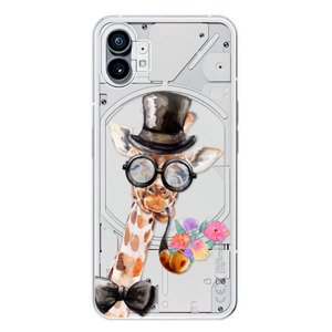 Odolné silikónové puzdro iSaprio - Sir Giraffe - Nothing Phone (1)