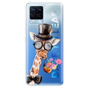 Odolné silikónové puzdro iSaprio - Sir Giraffe - Realme 8 / 8 Pro