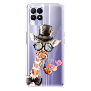 Odolné silikónové puzdro iSaprio - Sir Giraffe - Realme 8i