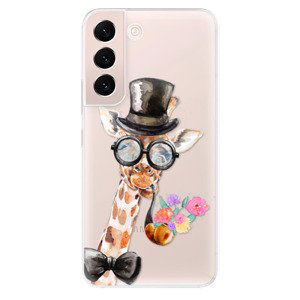 Odolné silikónové puzdro iSaprio - Sir Giraffe - Samsung Galaxy S22+ 5G