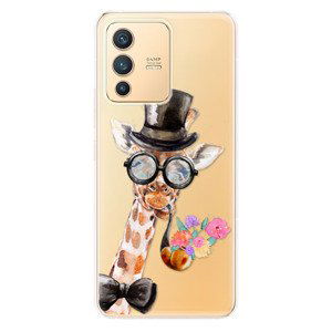 Odolné silikónové puzdro iSaprio - Sir Giraffe - Vivo V23 5G