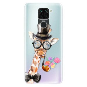 Odolné silikónové puzdro iSaprio - Sir Giraffe - Xiaomi Redmi Note 9