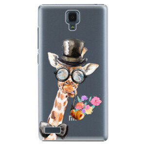 Plastové puzdro iSaprio - Sir Giraffe - Xiaomi Redmi Note