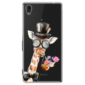 Plastové puzdro iSaprio - Sir Giraffe - Sony Xperia M4