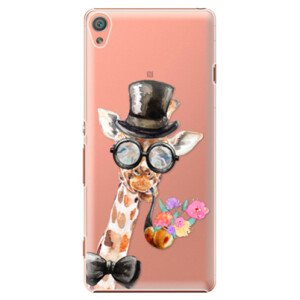 Plastové puzdro iSaprio - Sir Giraffe - Sony Xperia XA